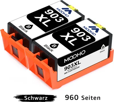 Produktbild von 2 Schwarz ersetzt für HP 903 XL Multipack Officejet 6950 6962 Pro 6960 6968 6970 6971 6961 6974 6963 6975 6964 6976 6965 6978 6966 6979 All-in-One