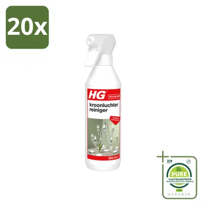 Produktbild von 20 x HG Kronleuchterreiniger - Striefreie Reinigung - 500 ml - Großpackung - 20 Stücke