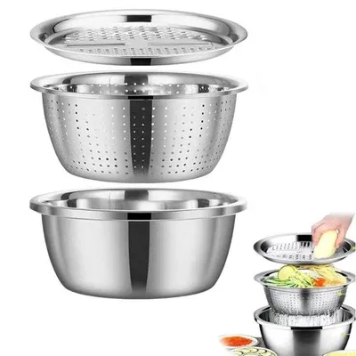 Produktbild von Multifunktionale Reibe mit Schüssel 8in1, Küchenreibe für Käse, Gemüse und Schokolade – GraterBowl