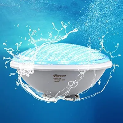 Produktbild von Kwode LED Pool Beleuchtung Par56, 40 W Blau Unterwasserlichter Licht IP68 Wasserdichtes Schwimmen 12 V DC/AC
