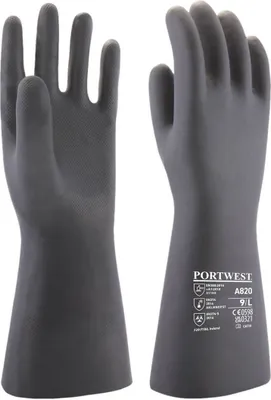 Produktbild von Portwest A820 Neopren Chemikalienschutz Stulpenhandschuh Black Gr. XL