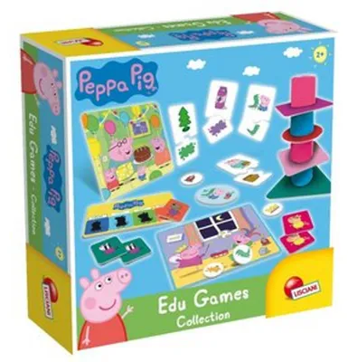 Produktbild von Lisciani 86429 - Peppa Wutz Spielesammlung Lernspiele Gedächtnis Entwicklung lernen Kinder Pig