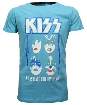 Produktbild von KISS I Was Made For Lovin' You T-Shirt Blau - M