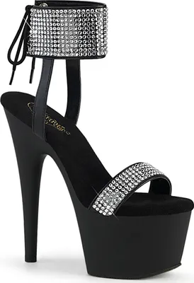 Produktbild von ADORE-770 Damen Sandale von Pleaser, Schwarz  , EU 42, US 12