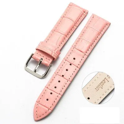 Produktbild von By Qubix passend für Samsung Galaxy Watch - 46 mm - Krokodillederarmband - Rosa