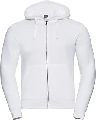 Produktbild von Russell R-266M-0 | Authentic Zipped Hood - Farbe: White - Größe: L