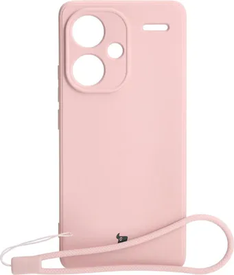 Produktbild von Etui Bizon Case Silicone Sq do Xiaomi Redmi Note 13 Pro+ 5G, jasnoróżowe