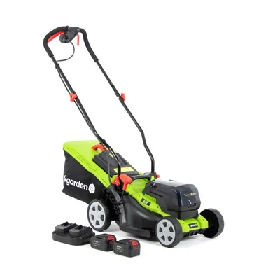 Image de Tondeuse à gazon sans fil 2x20v avec chargeur
