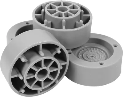 Produktbild von Antivibrationspads für Waschmaschinen und Möbel, 4 Stück, Grau