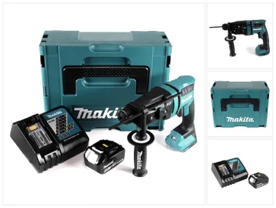 Produktbild von Makita DHR 182 RM1J Akku Bohrhammer 18V 1,7J SDS plus Brushless + 1x Akku 4,0Ah + Ladegerät + Makpac
