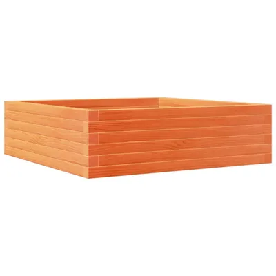 Obrázek produktu pro vidaXL květináč vosk hnědý 80x80x23 cm masivní borovicové dřevo