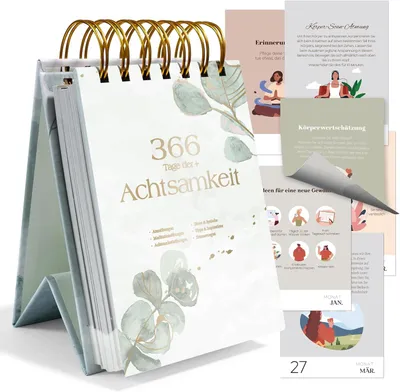 Immagine prodotto di Calendario da parete 2024, 366 giorni di consapevolezza e ispirazione, 384 pagine, citazioni giornaliere