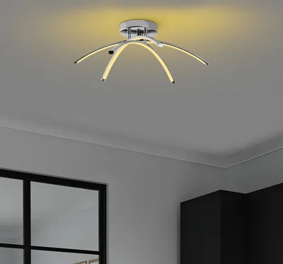 Immagine prodotto di Opviq, Ledbanana - 13687,lampadario, cromo, corpo in metallo, 57 x 57 x 20 cm