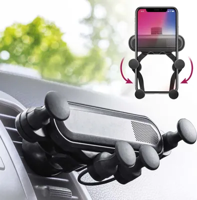 Produktbild von Handy Halterung Auto Smartphone Halter Lüftungsgitter KFZ Mobilefox Universal