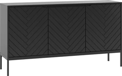 Produktbild von Buffet Daria mit 3 Türen, Schwarz, 151cm