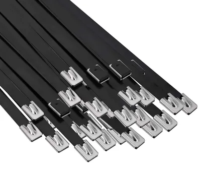 Zdjęcie produktu dla vidaXL Opaski kablowe, 250 sztuk, 7,9 x 700 mm, czarne