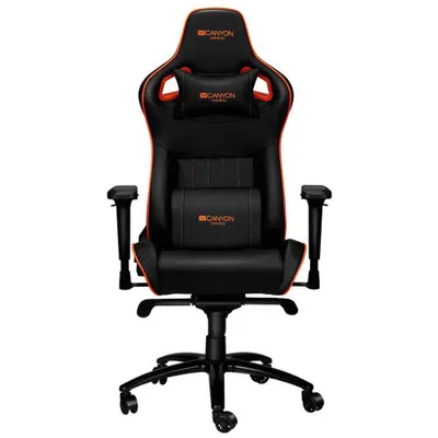 Produktbild von Canyon Corax, PC-Gamingstuhl, 150 kg, Schwarz, Nylon, Schwarz, Metall