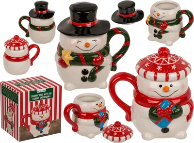 Image de OOTB Gobelet Funny Snowman avec couvercle