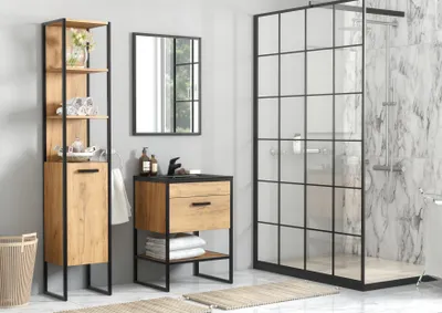 Obrázek produktu pro Designový koupelnový nábytek koupelna 5 ks sada skříňka umyvadlo koupelnový nábytek sety