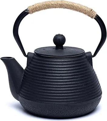 Produktbild von Tetsukyusu emaillierte 10-Liter-Teekanne, Schwarz