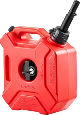 Produktbild von Benzin- & Kraftstoffkanister - 5 Liter - Mit Ausgießer & verschließbarer Halterung - Durchflussrate 15 L/min - Für Auto, Motorrad, ATV & UTV - Rot