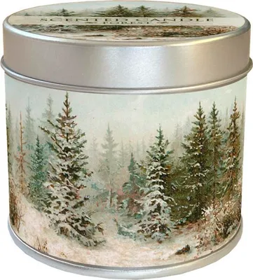 Produktbild von Duftkerze im Blechbehälter, Duft: Weihnachtsbaum