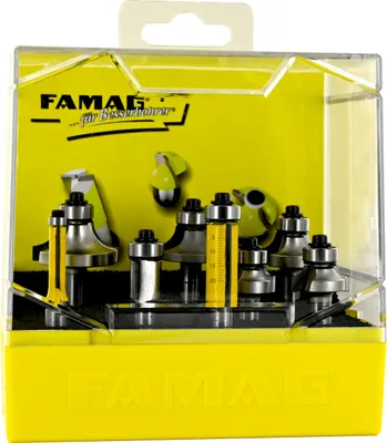 Produktbild von 8-teiliges Kombi-Set Abrund 3109 - Bündigfräser 31