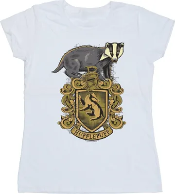 Produktbild von Harry Potter - "Hufflepuff" T-Shirt für Damen BI24226 (XXL) (Weiß)