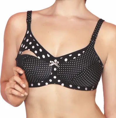 Produktbild von Anita Polka Dot Still BH mit Schale Bequeme, kaschierende Cups, Im Punkte-Design, Gepolsterte Träger mit Stillclips