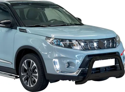 Zdjęcie produktu dla Listwa ochronna przedniego zderzaka do Suzuki Vitara 2019-2025 ø63 mm stalowa czarna