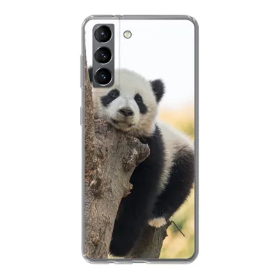 Produktbild von MuchoWow® Handyhülle Schutzhülle Hülle für Samsung Galaxy S21 Panda - Baum - Licht Silikon Softcase Handy Hülle - Softcase