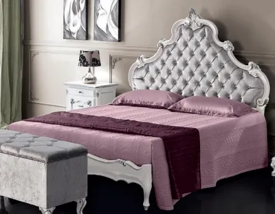 Produktbild von Chesterfield Bett Polster Design Luxus Doppel Hotel Betten Italienische Holz Neu