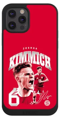 Produktbild von NIVOCASE Handyhülle für Apple iPhone 12 Pro Hülle NIVOpure Case Schwarz FC Bayern München FCB Joshua Kimmich