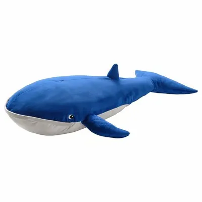 Image de BLAVINGAD Flipper en peluche bleu à pince 50cm