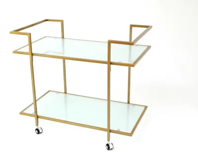 Produktbild von Servierwagen >5219-39< in Gold, Metall - 83x74x46cm (BxHxT)