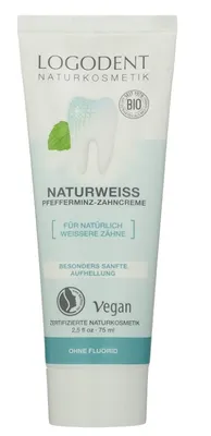 Zdjęcie produktu dla Logodent, Naturweiss, Pasta do zebow, 75ml (PRODUKT Z NIEMIEC)