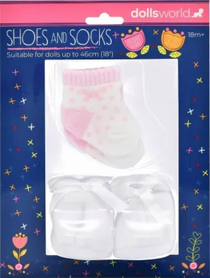 Image de Chaussures et chaussettes de poupée Dolls World