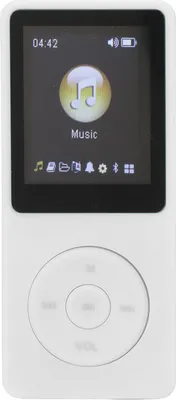 Produktbild von MP4 Player Portable Unterstützung kleine Speicherkarte Ultra Thin 1,8 Zoll LCD Media Music Player mit Zubehör für Studenten Weiß