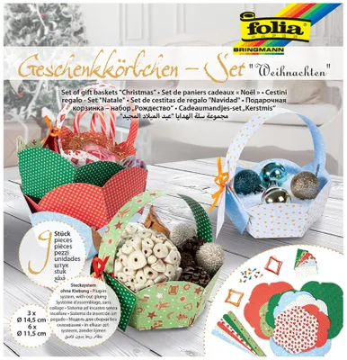 Produktbild von Folia 965, Geschenkverpackungsbox, Mehrfarbig, Muster, Karton, 9 Stück(e)