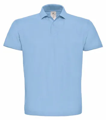 Produktbild von B&C ID.001 Uni Polo-Shirt, Kurzarm FK112 (XL) (Hellblau)