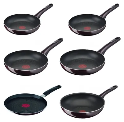 Productafbeelding van Tefal Resist Intense D52219, Rond, Wok-/roerbakpan, Zwart, Rood, Titanium, 175 °C, Aluminium