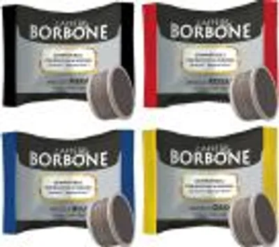 Produktbild von Verkostungs Set Caffè Borbone: 200 Kapseln verschiedene Mischungen mit Lavazza® Espresso Point® kompatibel Caffè Borbone