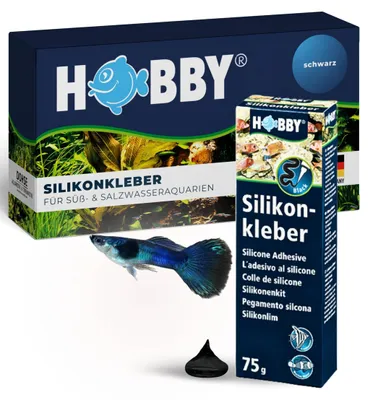 Zdjęcie produktu dla Klej silikonowy Hobby, tuba, czarny, 75 g