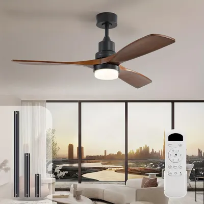 Obrázok produktu pre Stropný ventilátor - Stropný ventilátor s osvetlením - Ventilátor s diaľkovým ovládaním - Stropný ventilátor s LED osvetlením