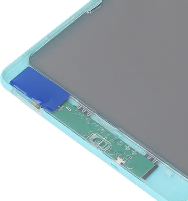 Zdjęcie produktu dla 11,5-calowa tablica LCD dla chłopców i dziewcząt, przezroczysta, ładowana przez USB, kolorowa, wymazywalna, elektroniczna tablica do rysowania z 4 kartami do kopiowania, niebieska