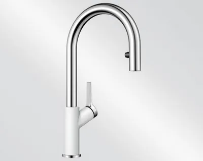 Immagine prodotto di BLANCO CARENA-S Vario batéria / Silgranit biela/chróm / výsuvná výtoková rúra / vysoký tlak