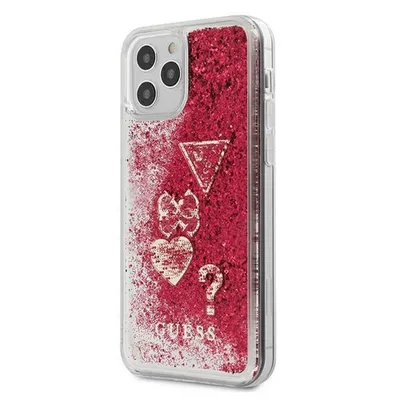Image de Guess Guhcp12Sglhflra Iphone12 Mini 5,4 Malinowy/Raspberry Hardcase Glitter Charms