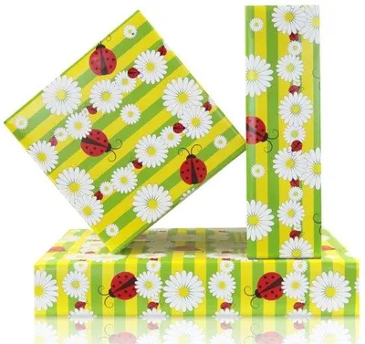 Produktbild von Verpackungspapier mit Blumenmuster - 4 Blätter - Rollen