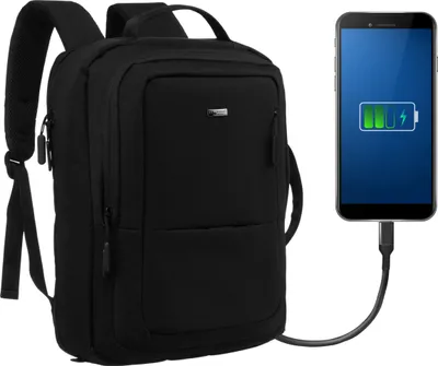 Produktbild von Reiserucksack mit Laptopfach und USB-Anschluss - Peterson