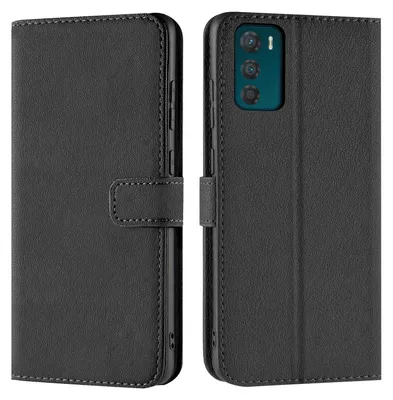 Produktbild von Conie Klapp Tasche für Motorola Moto G42 Kartenfach Rundumschutz Hülle in Schwarz